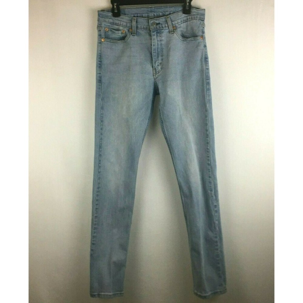 LEVIS 513 Slim Straight Jeans Light Wash 32x34